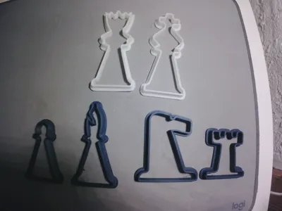 Chess cookie cutters