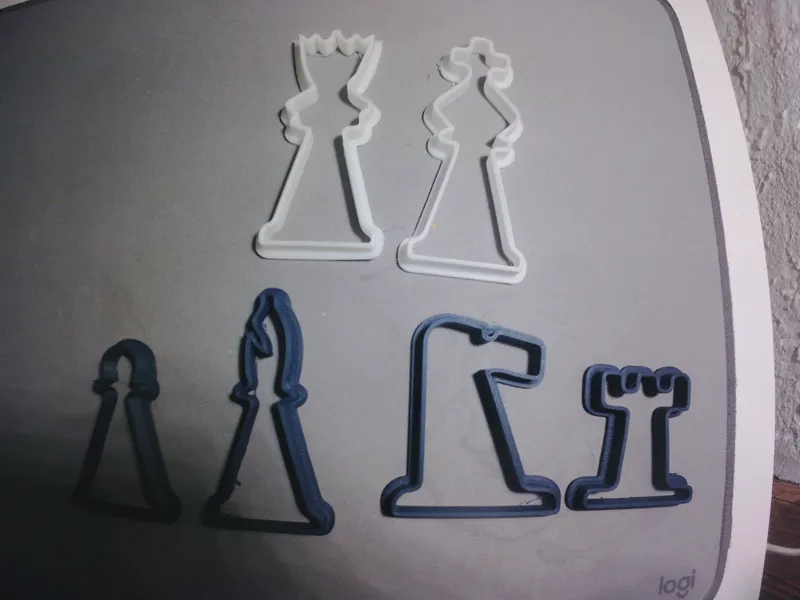 Chess cookie cutters