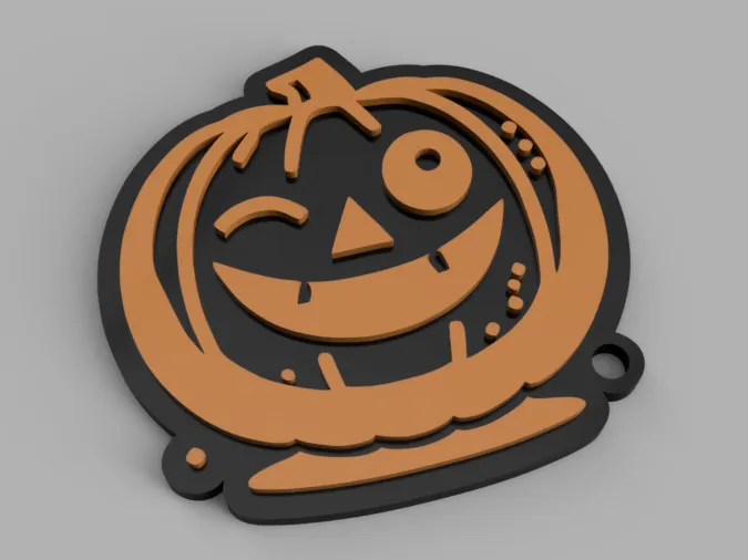 Pumpkin Keychain 