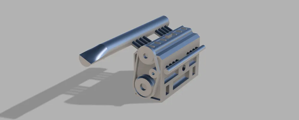 M196 Engine Mercedes w196 model engine keychain by super render - MakerWorld
