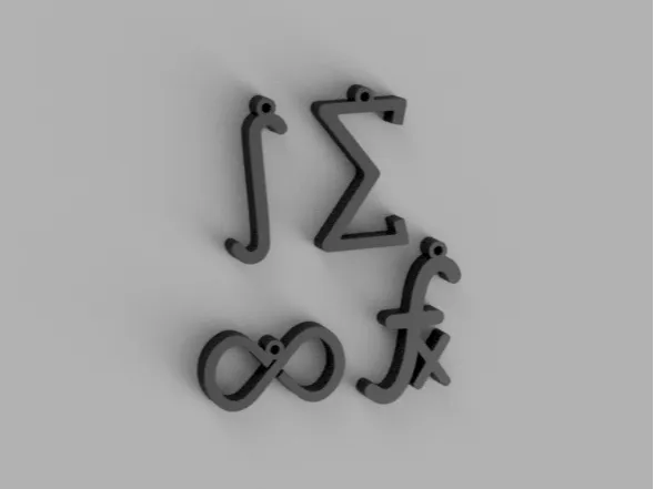 Math earrings for scientist or teachers