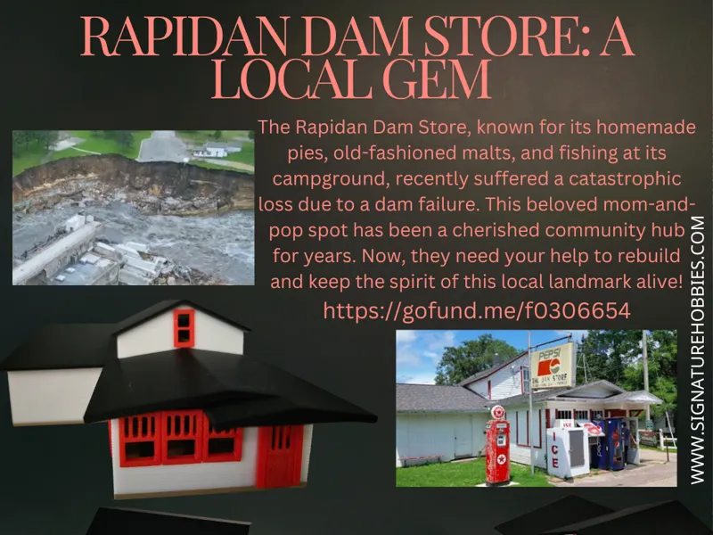 Rapidan Dam Store HO Scale model