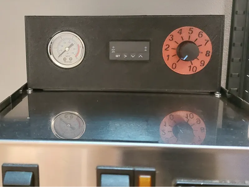 Top box for PID, Dimmer and Pressure Gauge