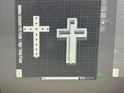 votive cross with 12 LEDs