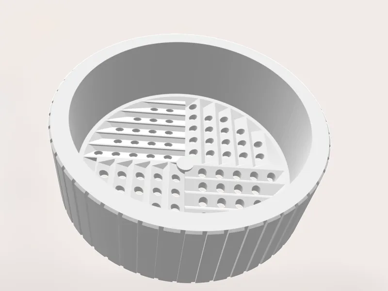 Grinder for Herbs with storage compartment