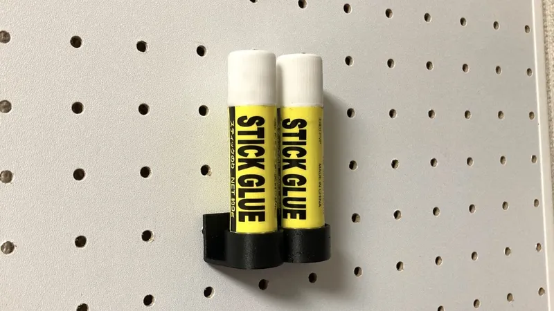 Pegboard stand for 2 Glue Sticks