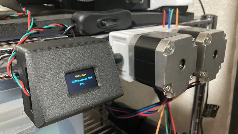 3DChameleon Mk4 Pro mount for a metal rack