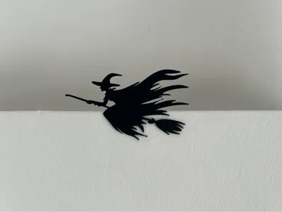 Hangable Witch on a broom 