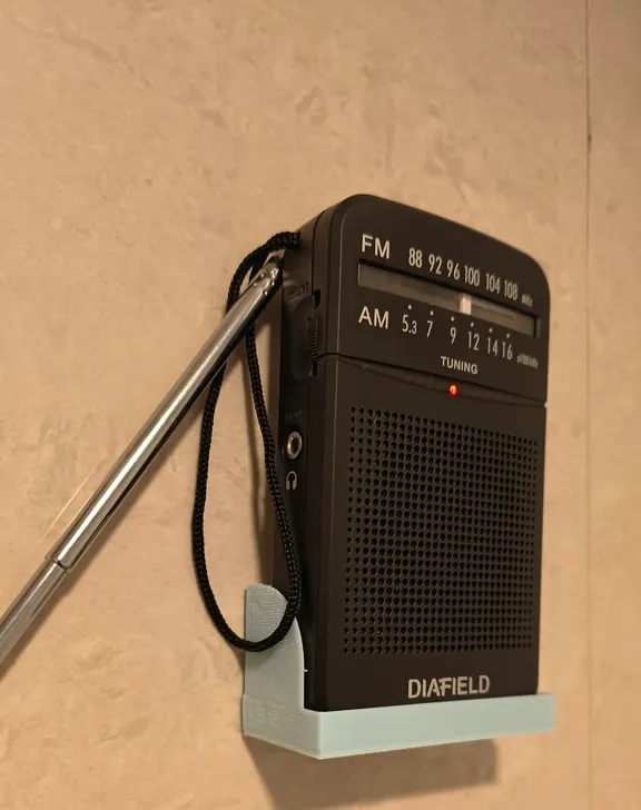 Diafield Pocket Radio Holder for Bathroom