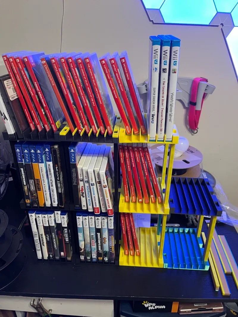 Modular 6 Game/DVD Storage Shelf