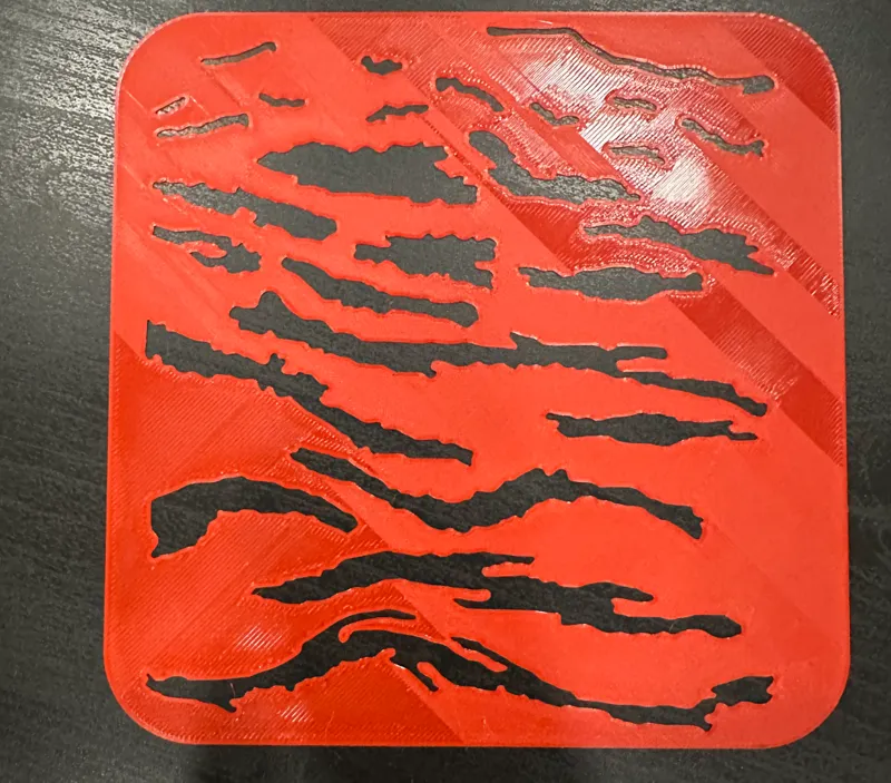 Tiger Camo Stencil