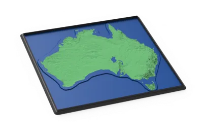 Australian Geography Relief