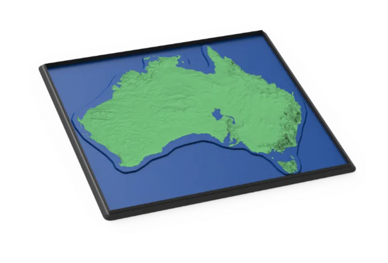 Australian Geography Relief