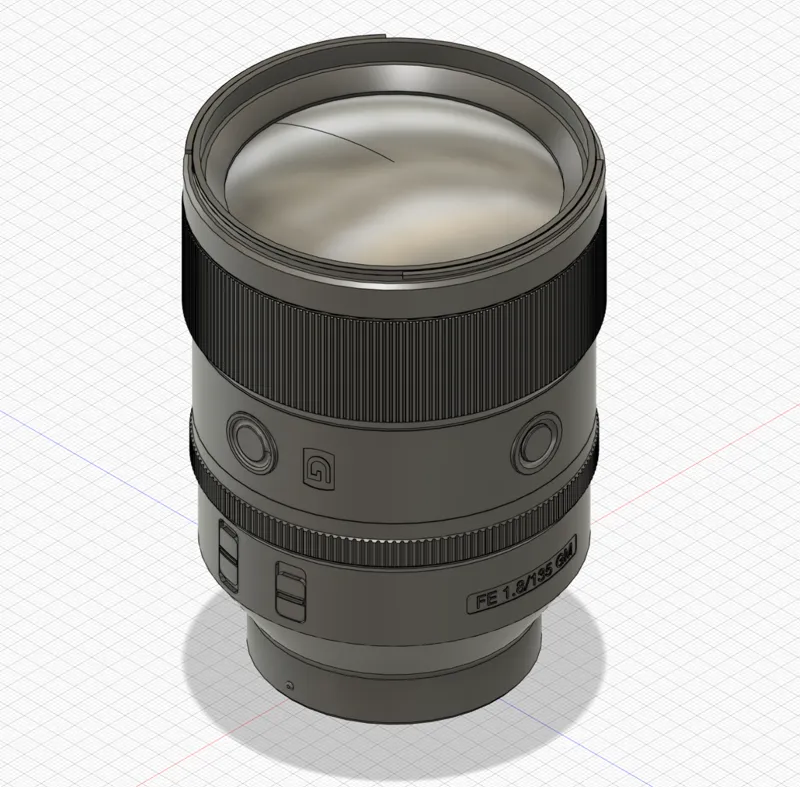 Sony/索尼 135GM 镜头模型