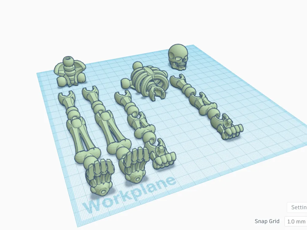 Spooky Articulated Skeleton by AlphaGoose MakerWorld: Download Free 3D ...