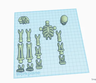 Spooky Articulated Skeleton by AlphaGoose MakerWorld: Download Free 3D ...