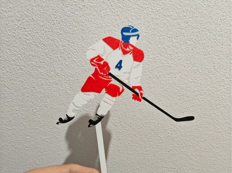 Hockey player topper