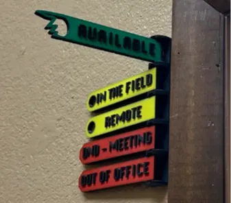 Customizable Door flag insert