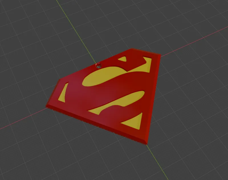 Superman Logo Keychain