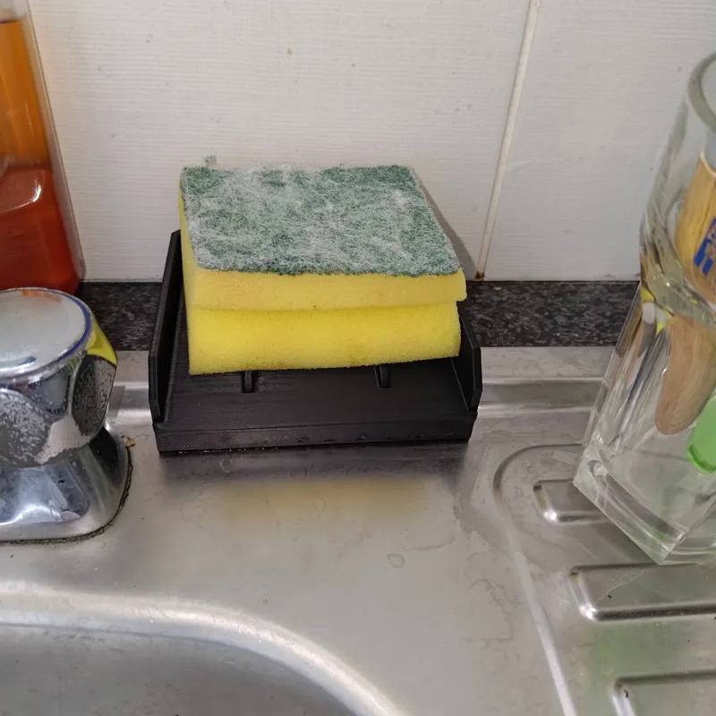 Sink sponge holder