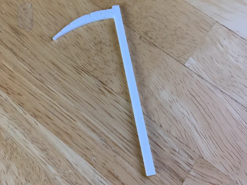 Halloween scythe bookmark