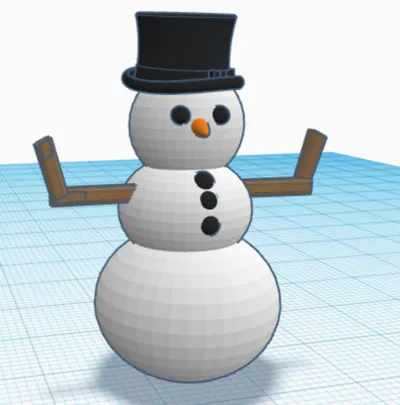 Cute Cartoony Snowman