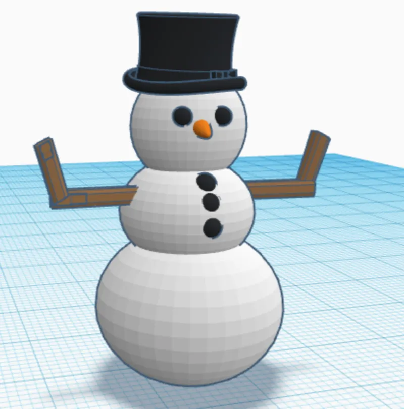 Cute Cartoony Snowman