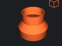Hose coupler for 2.5" hose and Vivosun D4 inline 