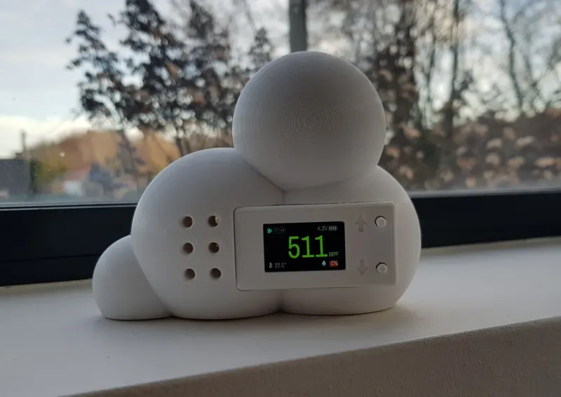 Air quality device cloud enclosure