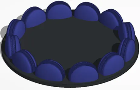 customizable macaron plate