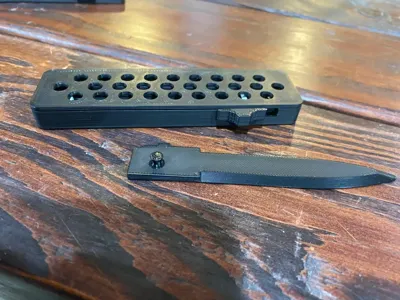 out the front knife