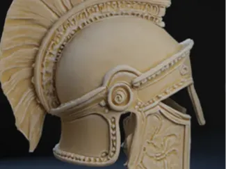 greek helm dekor