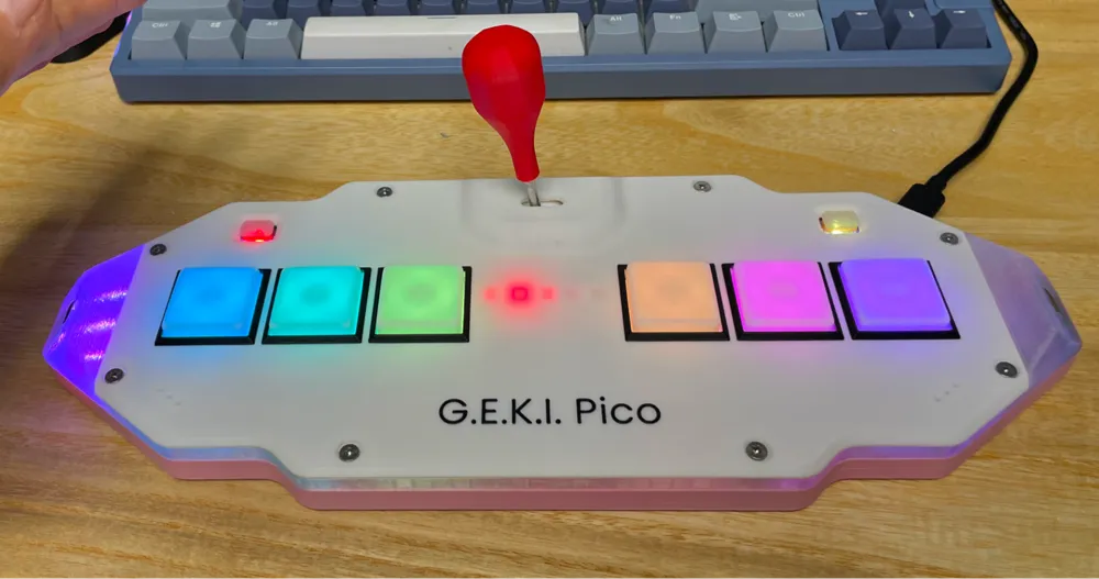 Geki Pico - An ONGEKI (音击) Game Controller by whowechina - MakerWorld