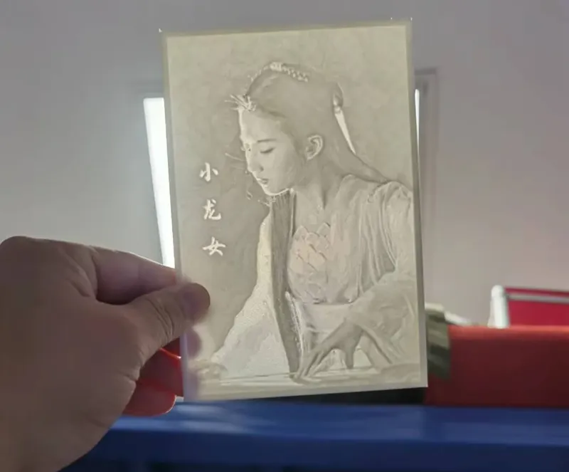 刘亦菲小龙女剧照浮雕相片+相框