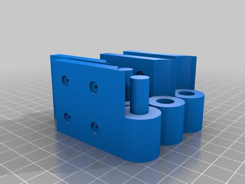 Simple large cranked hinge (pair)