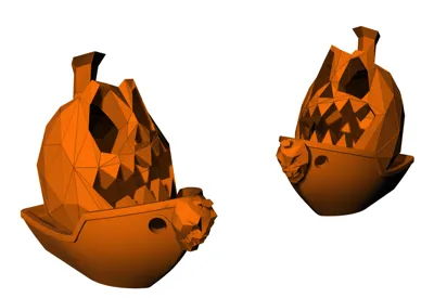 Halloween Benchy Pumpkin