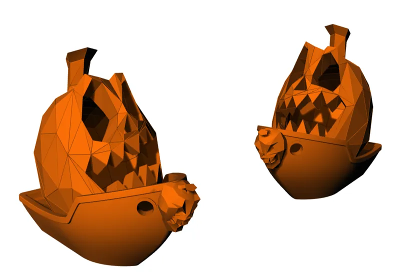 Halloween Benchy Pumpkin