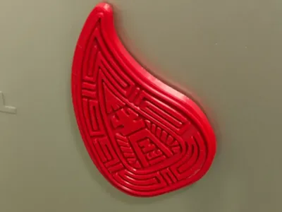 Teochew Red Peach Cake Fridge Magnet