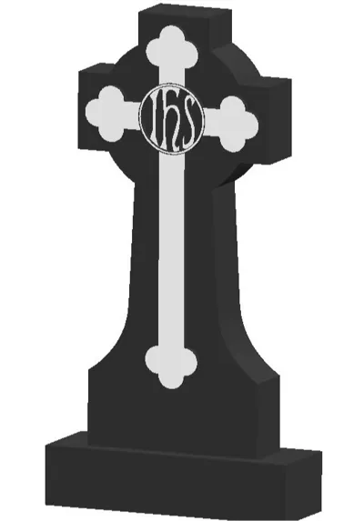 Tombstone Cross and Bones Display