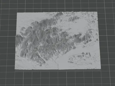 The Topography of the West Lake Mountains