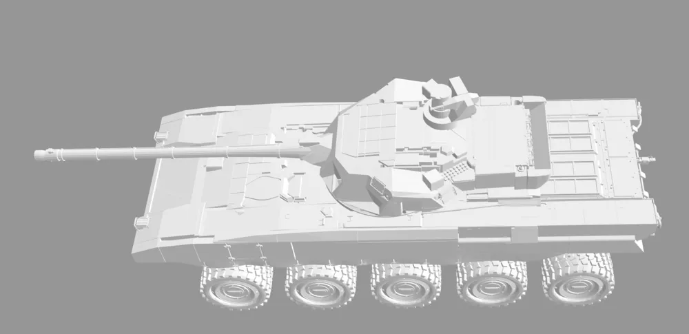 Wheeled Tank Model A conceptual design for a modern wheeled tank based on the principles ...