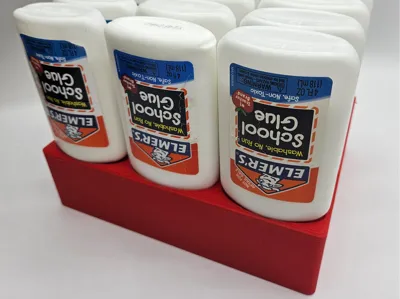 glue bottle inverted storage