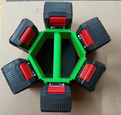 6-Pack Holder for Einhell X-Change Batteries