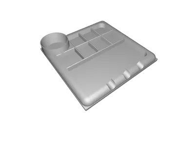 Paint Pallet with Cup Holder