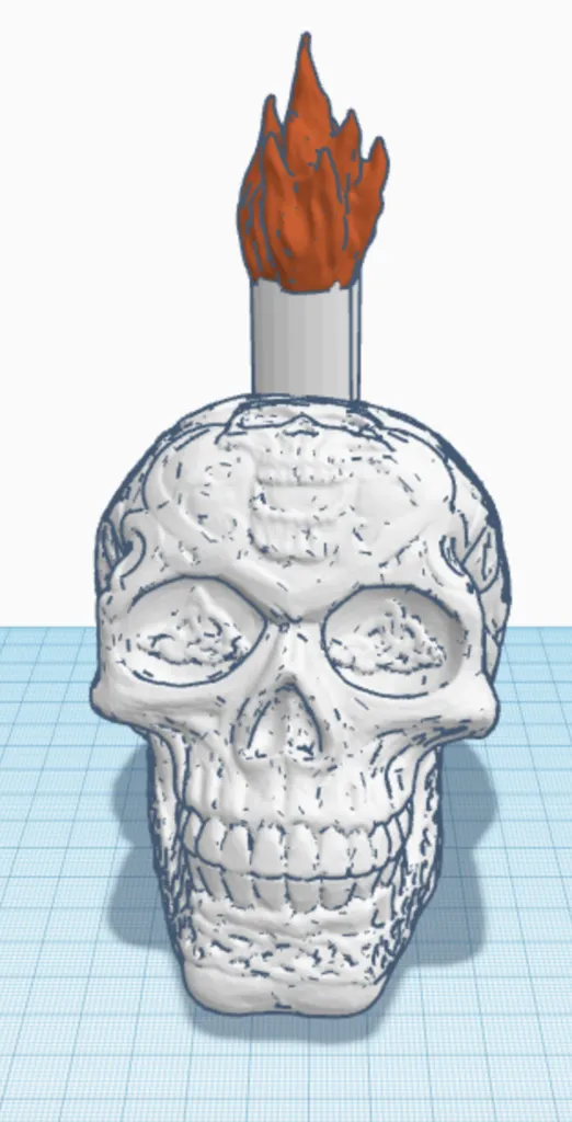 Celtic Skull Candle