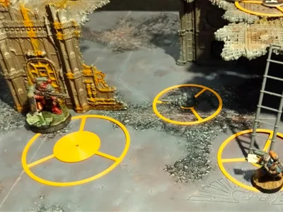 Kill Team 2024 objective and equipment markers