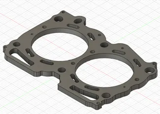 simple subaru ej25 headgasket keychain