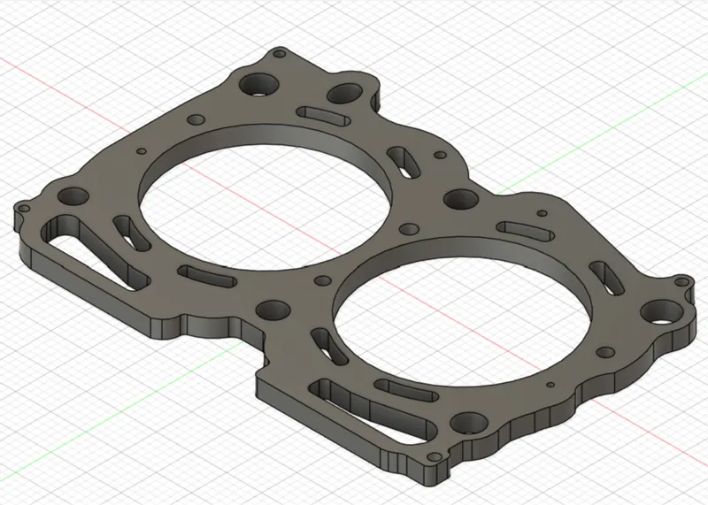 simple subaru ej25 headgasket keychain