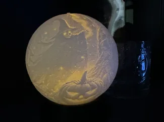 Lithophane Sphere 100mm & Base