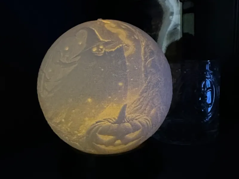 Lithophane Sphere 100mm & Base